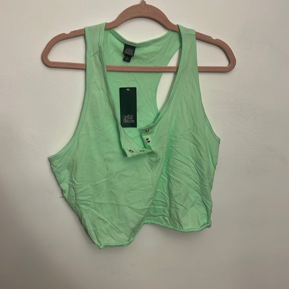 XL neon green Wild Fable cropped tank top - Picture 2 of 2